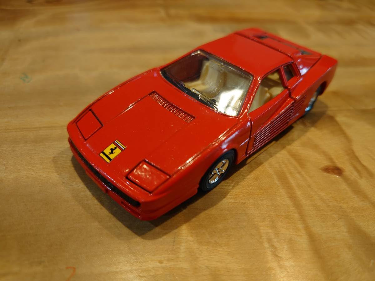 Amazon | 希少 ミニカー#フェラーリテスタロッサ#1984年式#レッドRED