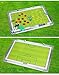 Wrzbest Football Soccer Coaching Board Coach Tactic Strategy Board Match Plan & Training Aid Whiteboard Clipboard Coach Equipment (W Style)