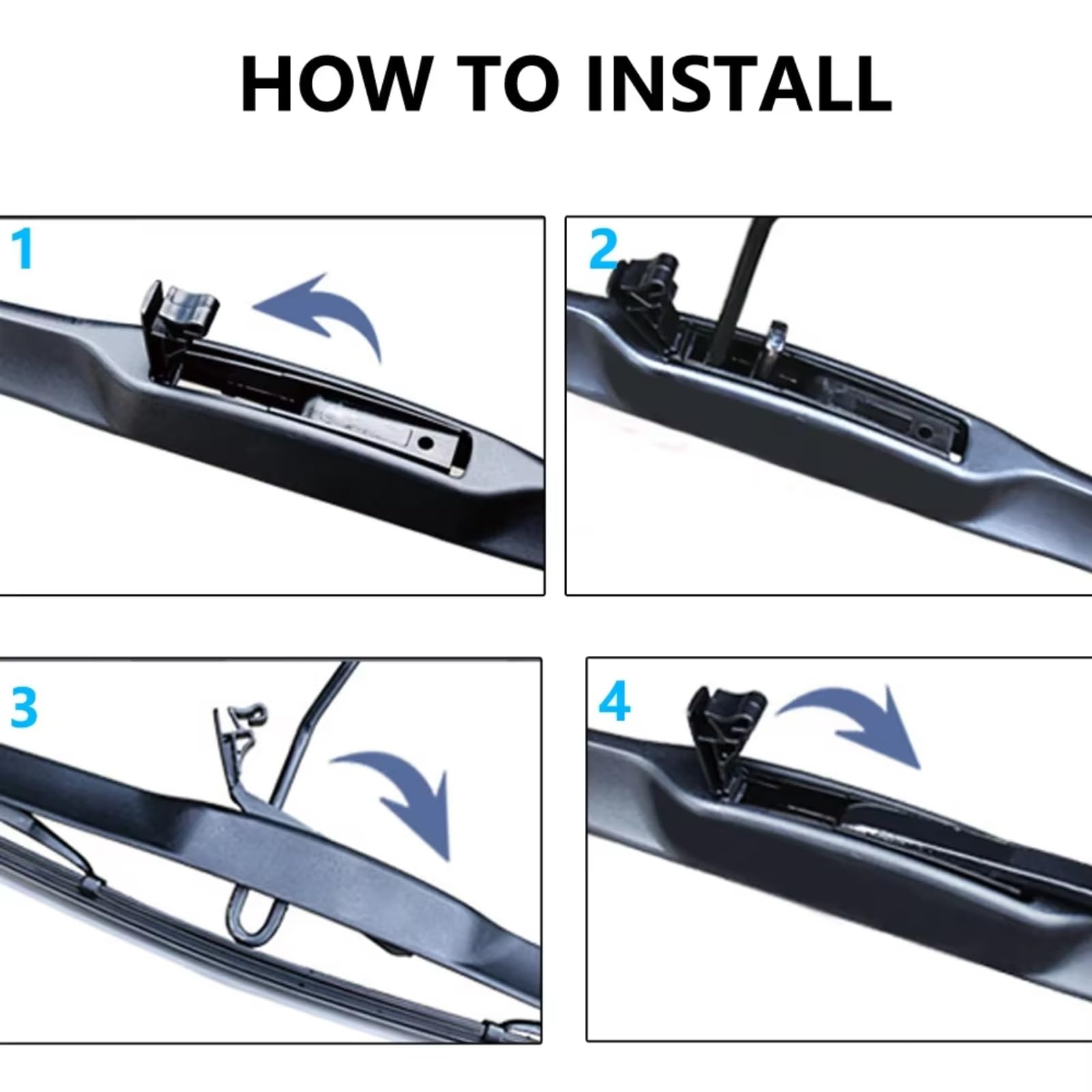 Kit Tergicristallo Compatibile Con Peugeot Per 308 Accessori Per MK3 III 2021 2022 2023 2024 Tergicristalli Anteriori Automatici Parabrezza Accessori Per Auto Tergicristalli(B)