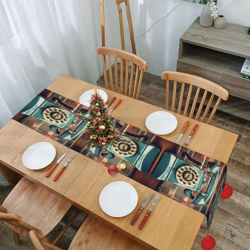 Chemin de table rustique pour protéger votre meuble et masquer les rayures avec style - 6