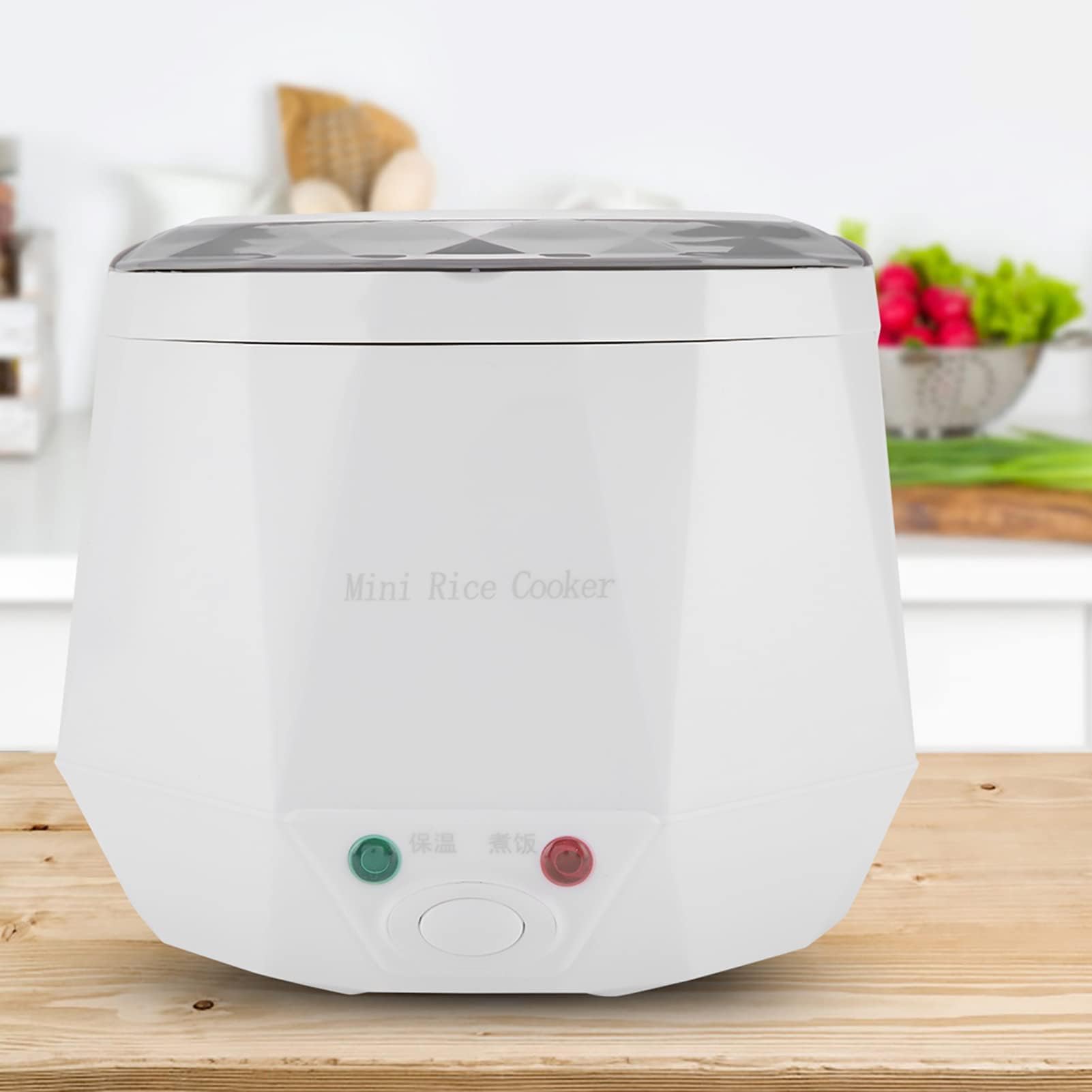 Vaporizador Portátil Multifuncional para Alimentos, Mini Olla Eléctrica de 1,6 L para Uso en Camiones, Ollas Arroceras de 24 V Y 140 W, Pequeños Electrodomésticos(Blanco)