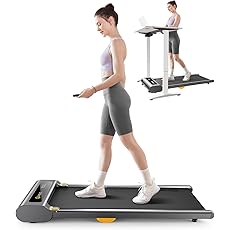 Under Desk Treadmill, Walking Pad 2.25HP, Wood Electric Light Weight Walking Treadmill, Desk Treadmill for Office Under Desk with Remote Control, Installation-Free(Light)