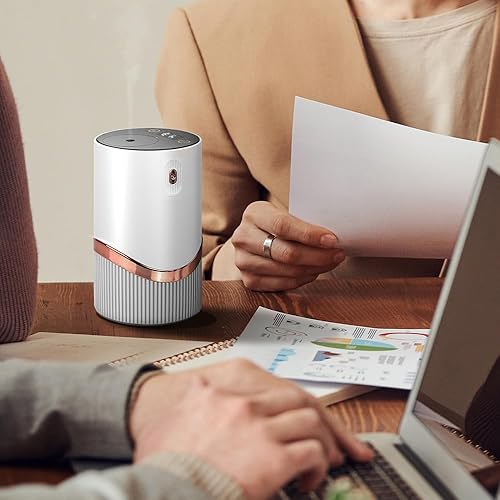 Miniatura 7 de Difusor de aceite esencial sin agua, difusor de aroma para automóvil, máquina de aire inteligente portátil de aroma 123 y niebla continua, antiTIPP,