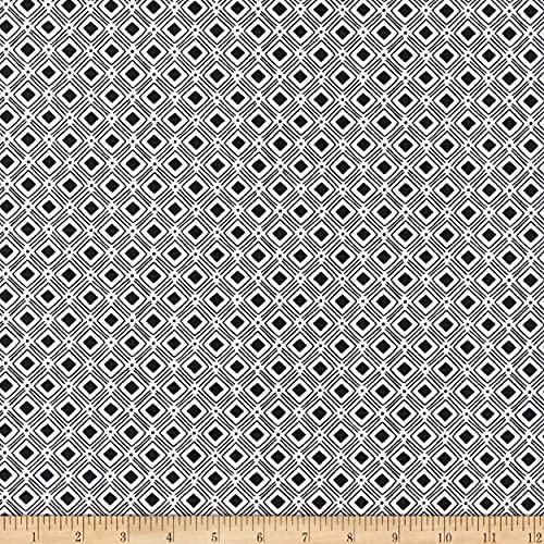 Riley Blake Designs Riley Blake Tea with Bea Diamond Fabric, Charcoal Yard