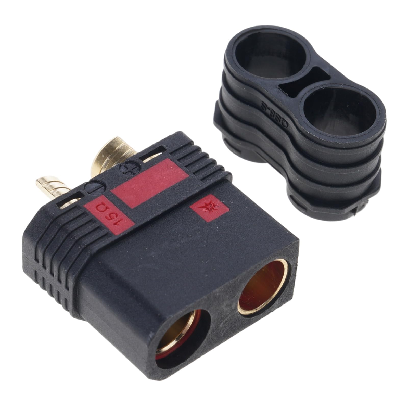Kelisdi Men's Fe Head Duty Battery Connector Qs8-S High Current /Fe Gold Plated Plugs Antispark Battery Connector For Remote Car Electric Tool Power Plugs