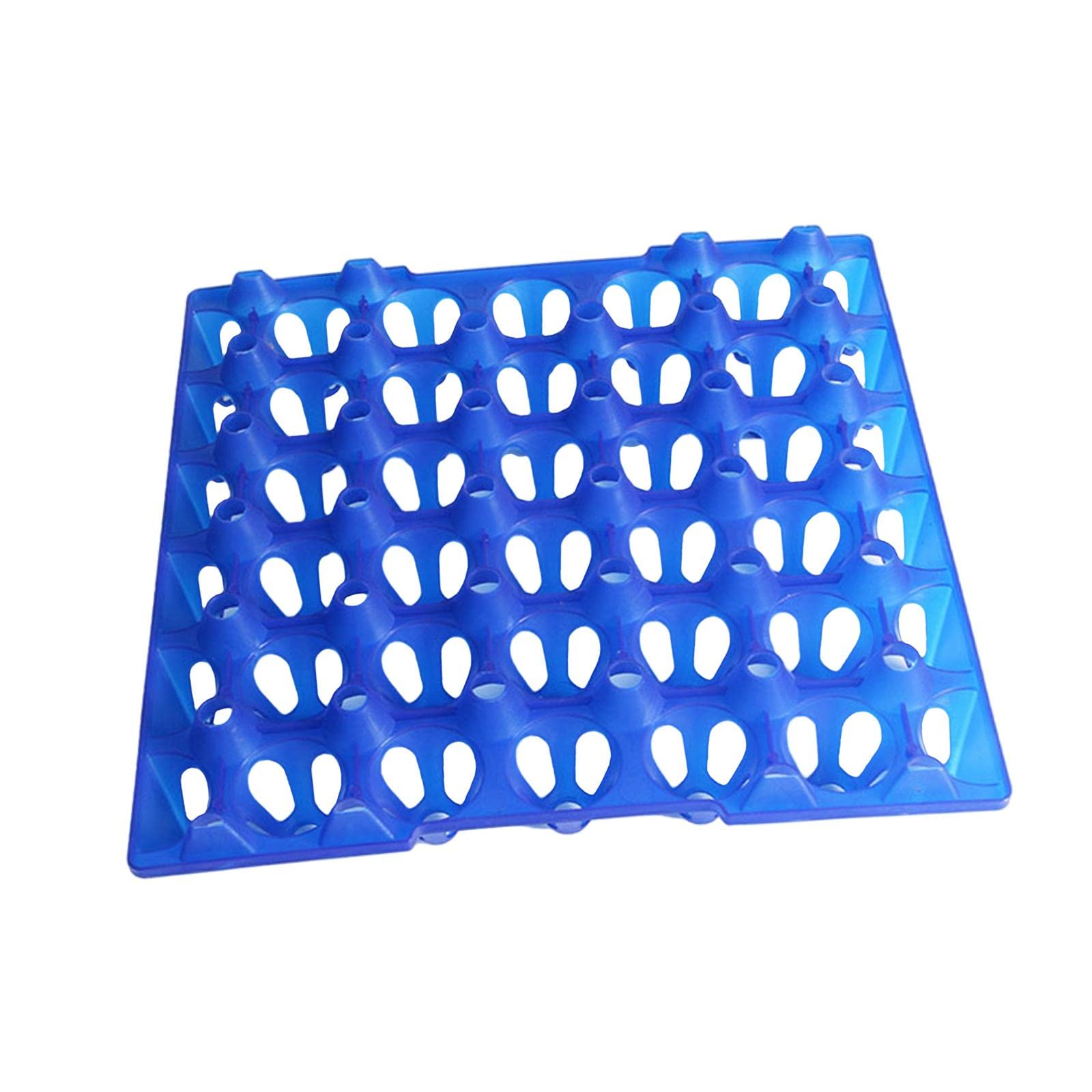 Colcolo Blue 1X Plastic Egg Trays 30 Cell Stackable Egg Cartons For Storing Plastic Shockproof Egg Flats Breathable Egg Holder Farm Egg Container,