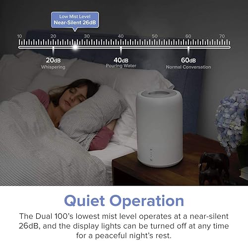 Miniatura 3 de Humidificador de aire ultrasónico llenado superior, humidificador de dormitorio, humidificador de niebla fría, difusor de aceite esencial con modo