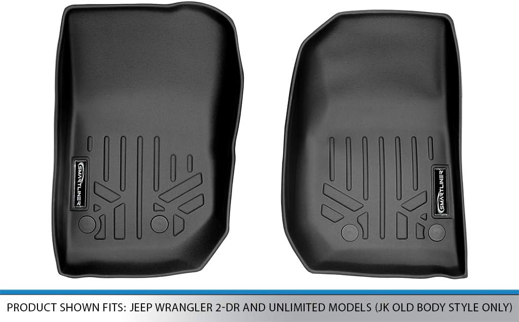 MAXLINER Floor Mats 1st Row Liner Set for 2014-2014 Jeep Wrangler