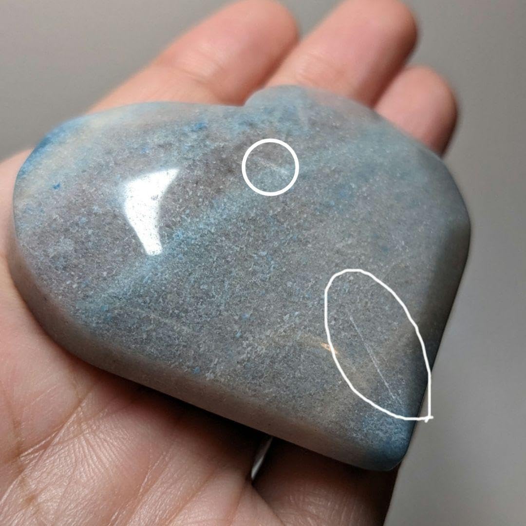 Amazon.co.jp: トロレアイト ハート型 つやつや 大きめ約6cm 79g 握り