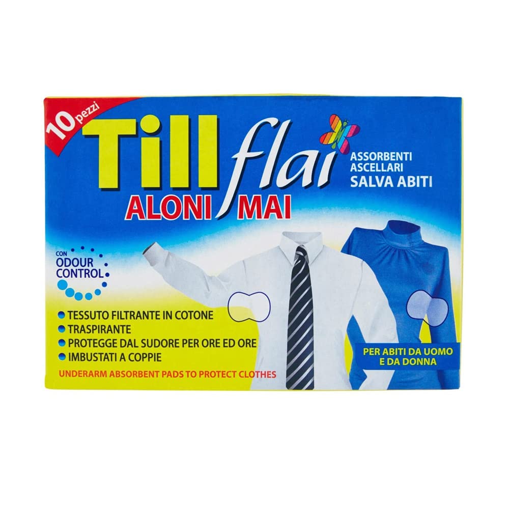 Till Flai Set 12 X 10 Assorbente Ascellare Igiene Intima Femminile