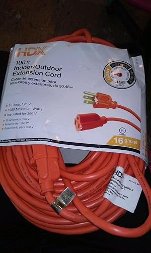 HDX 100ft interior y al aire última intervensión extensión cord-30.48m