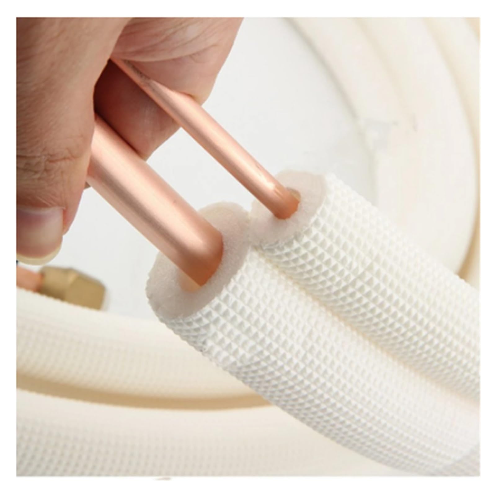 Bobina De Tubo De Cobre For Aire Acondicionado De 2/3/4/5/7 Metros, Tubo De Extensión De Refrigerante Aislado De Espuma De 1/4 ''y 1/2" Con Tuercas For 6x12 1,5-2HP(6x12 1.5-2HP 2M)