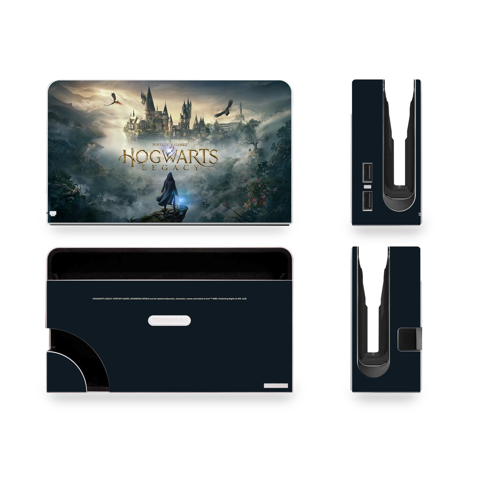 Head Case Designs Licenciado Oficialmente Hogwarts Legacy Arte Clave Gráficos Adhesivo Adhesivo de Vinilo Compatible con Nintendo Switch OLED Bundle