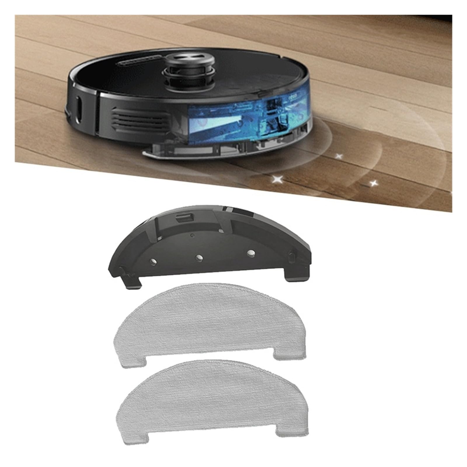 Support De Balai Avec Serpillière, Compatible Avec Laresar, L6 Pro, AIRROBO Et T10. Pièces De Rechange For Aspirateurs Robots.
