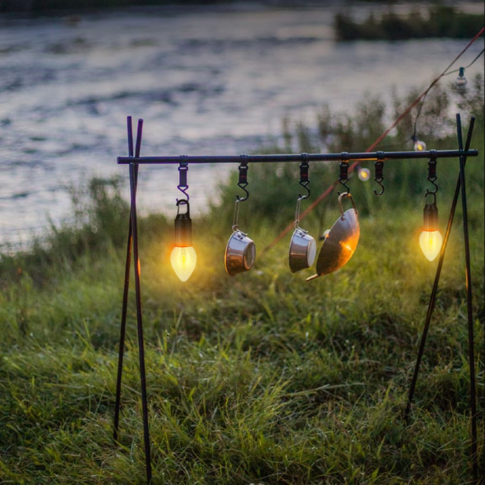 Lampa kempingowa Oświetlenie namiotu kempingowego Lampa Latarnia kempingowa Namiot zewnętrzny Lampa Wisząca latarka z haczykiem Mini haczyk Światło awaryjne 600 mAh Latarnia oświetleniowa Typ