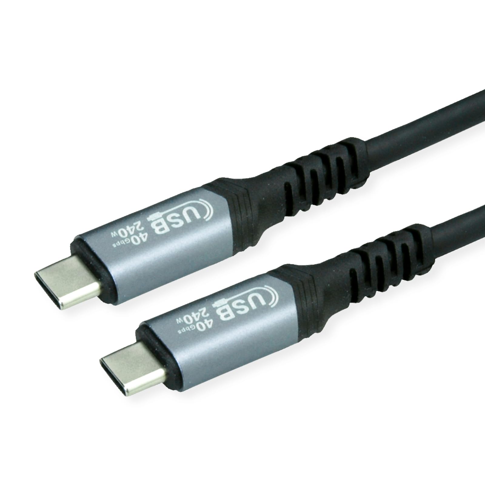 VALUE Kabel USB 4 Gen3x2, C–C, ST/ST, 40 Gbit/s, 240 W, czarny, 0,8 m