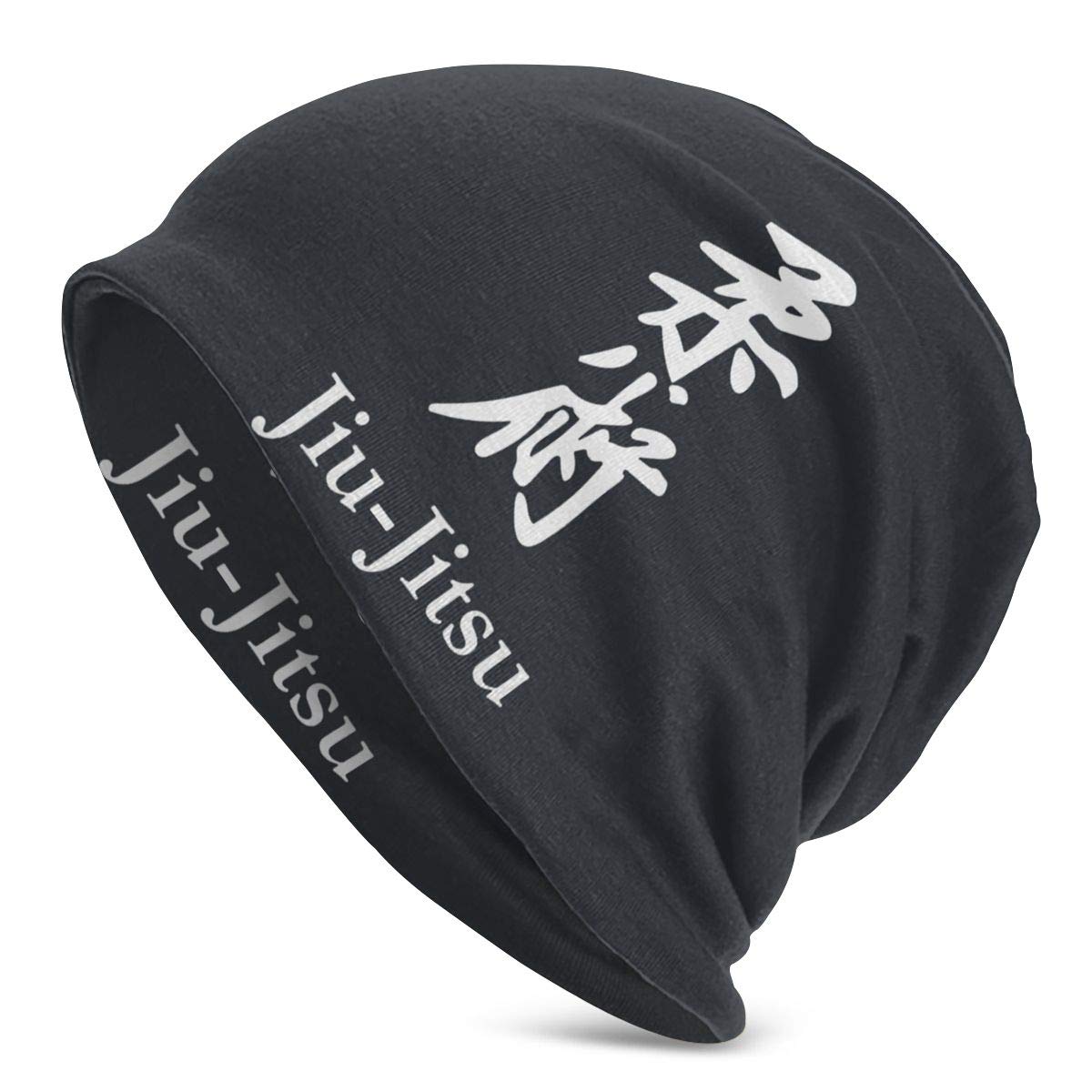 TXTlight Jiu-Jitsu Unisex Adults Soft Slouchy Knit Beanie Hat Skull Cap Black