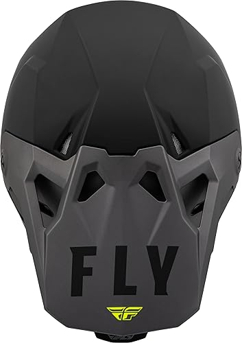 Miniatura 3 de Fly Racing, Formula CP - Casco de motocicleta para adulto (negro mategrisalta visibilidad, talla M)