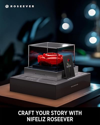 Miniatura 2 de Nifeliz ROSEEVER NF10256 - Juego de construcción de flores artificiales, decoración única para el día de la madre, ideal para cumpleaños,