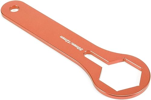 Llave de horquilla, 0.197 in Motor Amortiguador Suspensión Horquilla Llave Herramienta Ajuste para 125 15 25 35 45 55 sx xcwp (naranja)