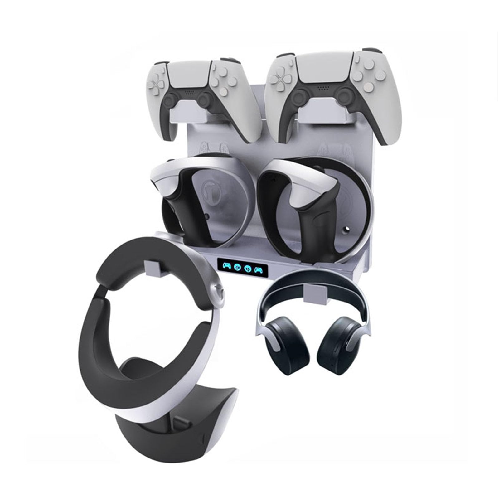 Accessori base per cuffie da gioco dock di ricarica ricarica ricarica controller luce RGB colorato