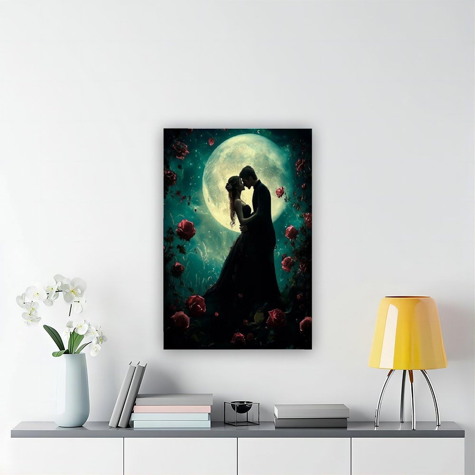 MGHDGD Dark Romance Art, Dark Academia Poster, Leinwandposter, Wandkunst, Dekordruck, Bild Gemälde für Wohnzimmer, Schlafzimmer, Dekoration, 50 x 75 cm