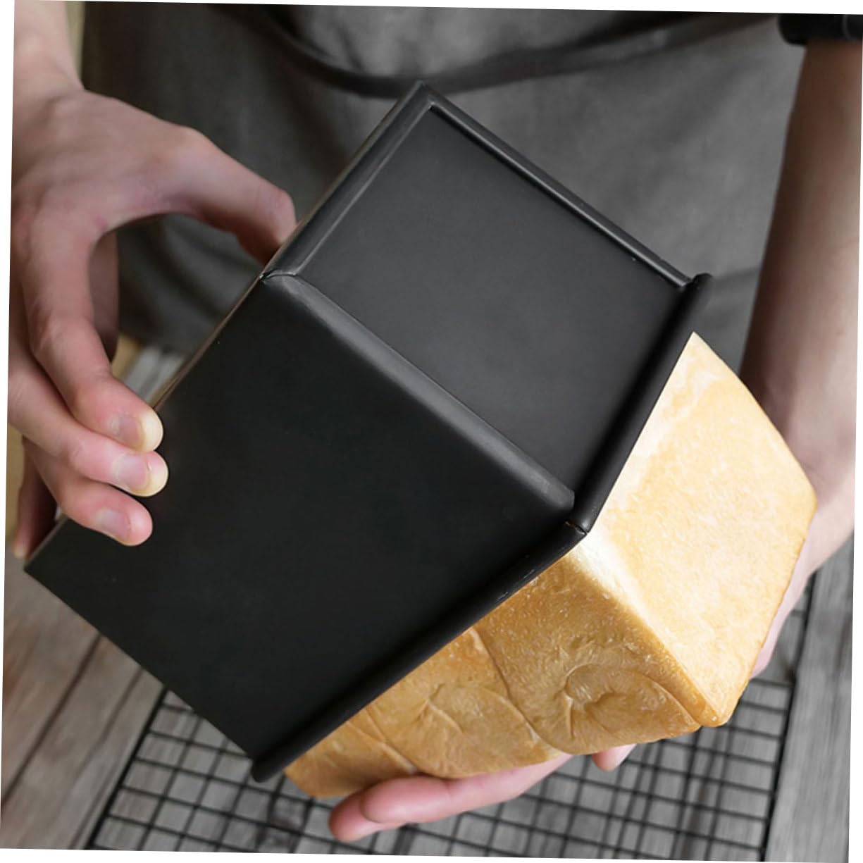 Cabilock 2 Moldes Para Tostadas Moldes Para Hornear Herramientas Y Suministros Para Hacer Pan Molde Para Pan Con Tapa Molde Para Hornear Tostadas Antiadherente Hierro