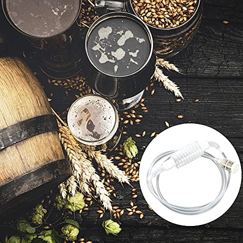 FUJIE Brew Syphon Tube Home Brew Beer Siphon Filter Soft Tube Wine Making Tool Reusable, 2 Meter