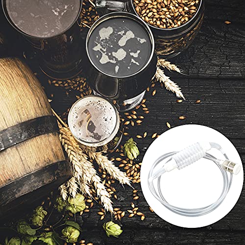 duisoad Brew Siphonröhre Silikon, Weinheber Abfüllschlauch Länge 2 M Brewing Siphon Hose für Wein Bier Herstellung