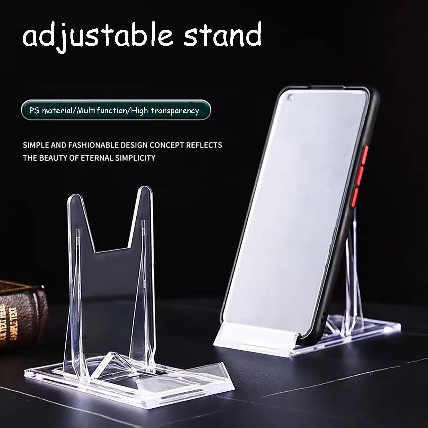 Acrylic Plate Stands，Plate Stand Plastic Stand Adjustable Decorative Plate Holder Plate Stand Decorative Stand for Display Pictures or Plate ,Home Office Supplies Festival Party Decoration(12 Pieces)