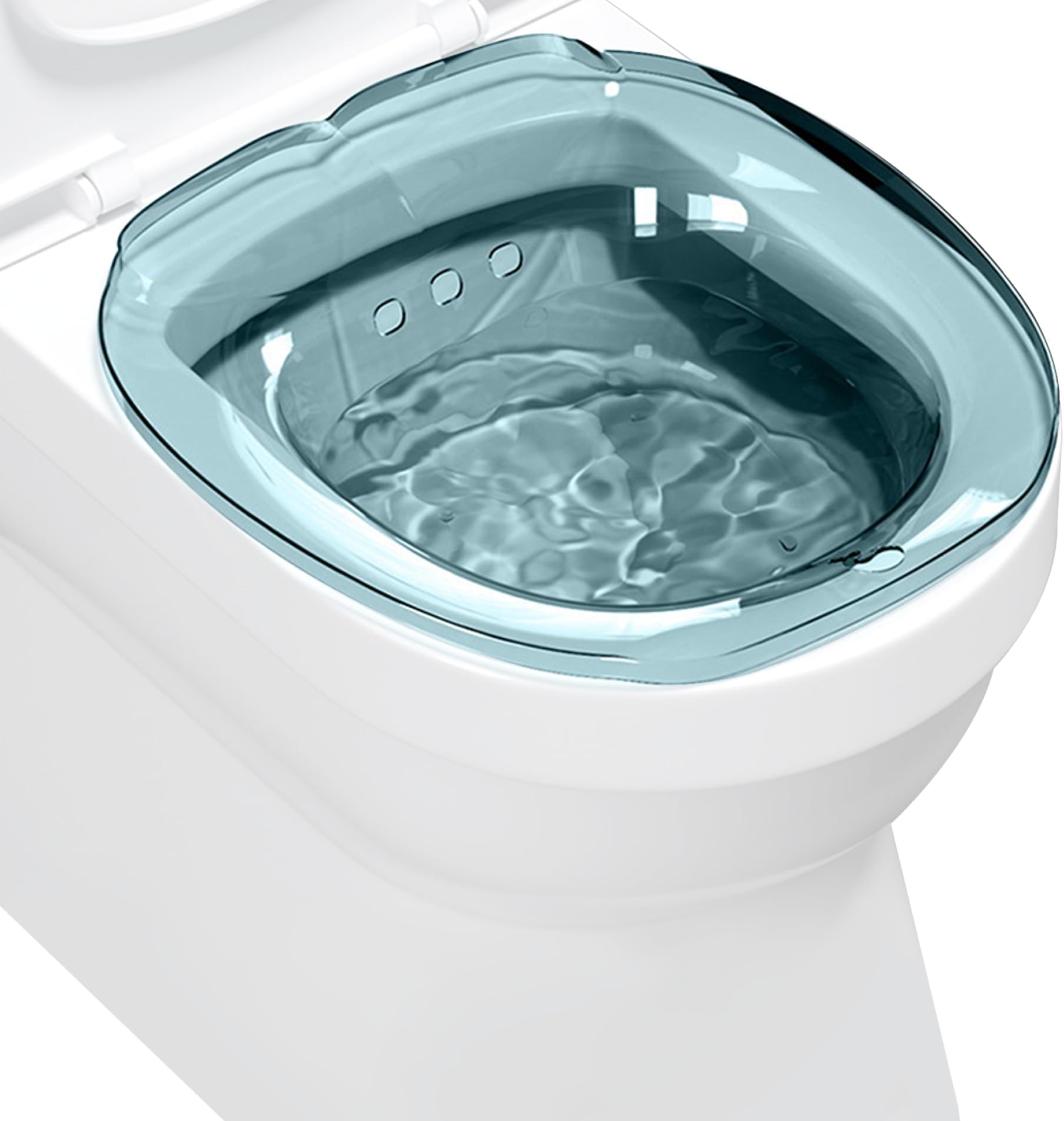 Azonee Foldable Sitz Bath Basin With Removable Cleaner - Deepened Tub With Hanging Hole, Flusher for Toilet Hemorrhoids - Pregnant Women Private Care