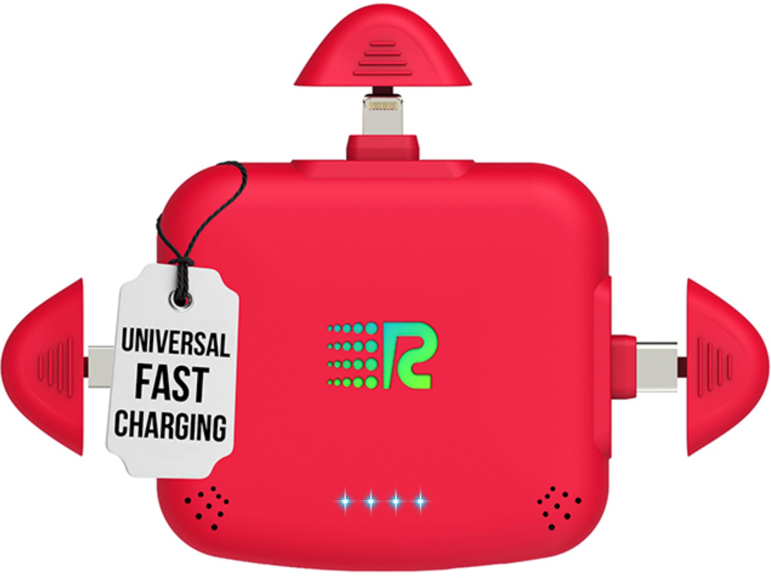 Rush Charge Universe 3 in 1 Portable Charger 3300mah 2 4A High-Speed Fast Charging Compatible with iPhone and