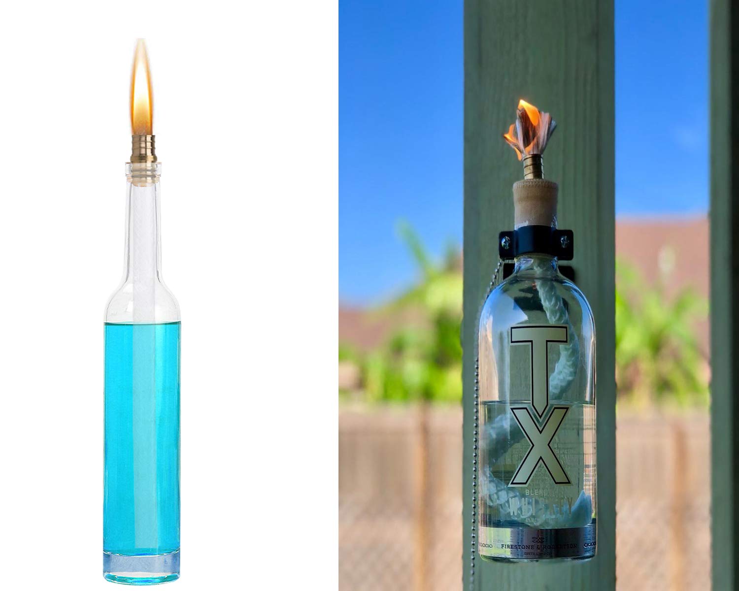 JK LUMI Wine Bottle Torch Wicks,Bottle Torch Kit,Patio Torch Lights Oil