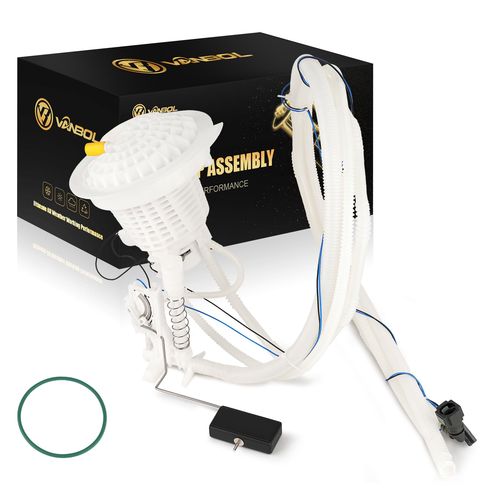 Electric Fuel Pump Module Assembly Compatible with 2005-2017 Chrysler 300 2008-2017 Dodge Challenger 2006-2015 Charger 2005-2008 Magnum V6 V8 2.7L 3.5L 3.6L 5.7L 6.1L 6.4L Replace E7264A