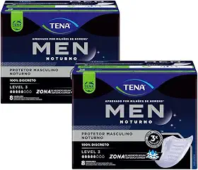 Kit 2 Absorvente Masculino Tena Men Noturno Level 3