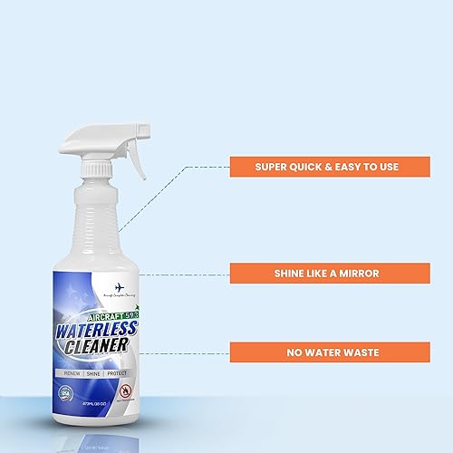 Miniatura 5 de ACCC Limpiador multisuperficie sin agua de alta calidad, 16 onzas, ideal para automóviles, aviones, bicicletas, solución de limpieza ecológica para