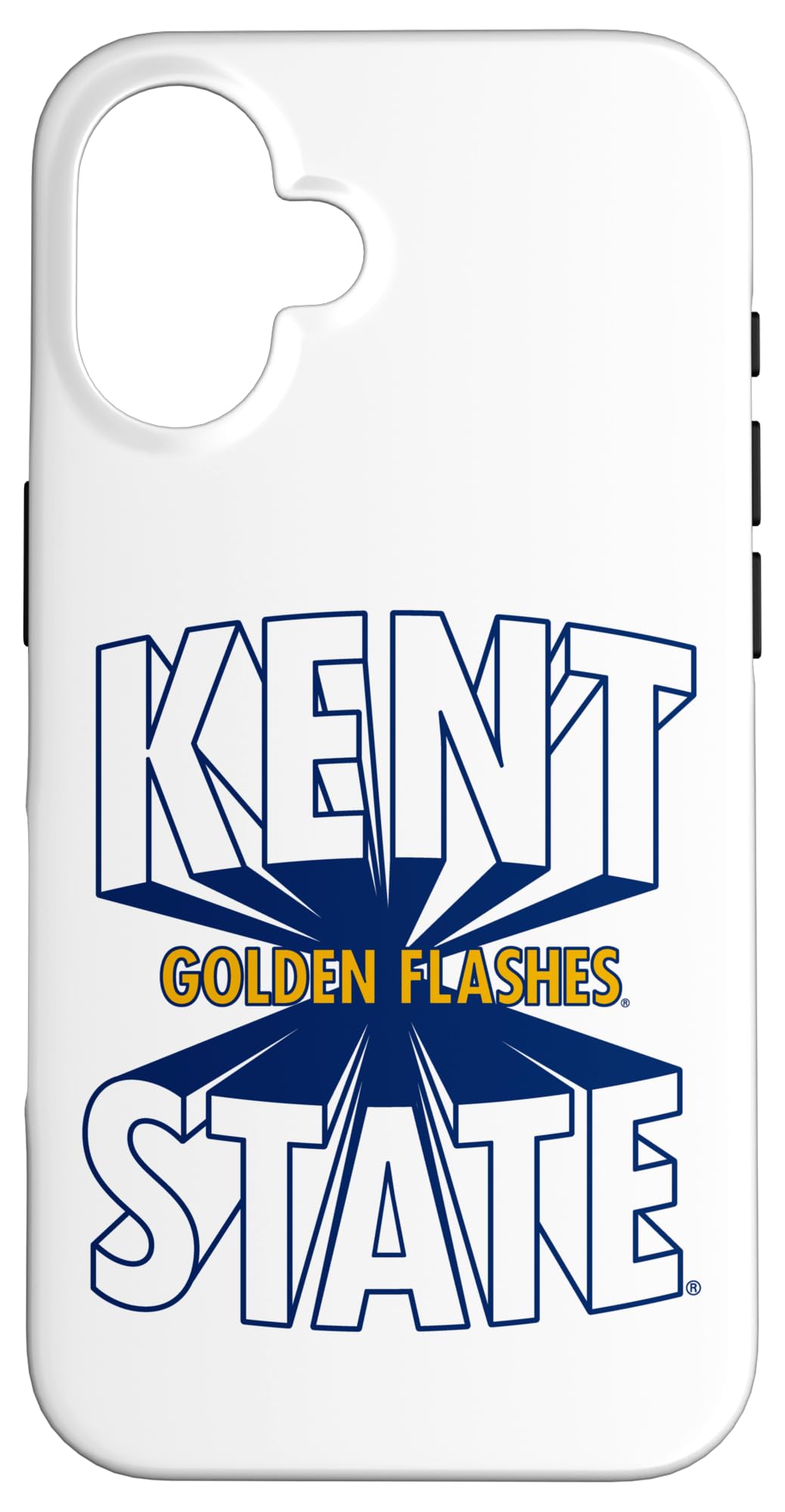 Coque iPhone 16 Kent State finition premium Golden Flashes - 4
