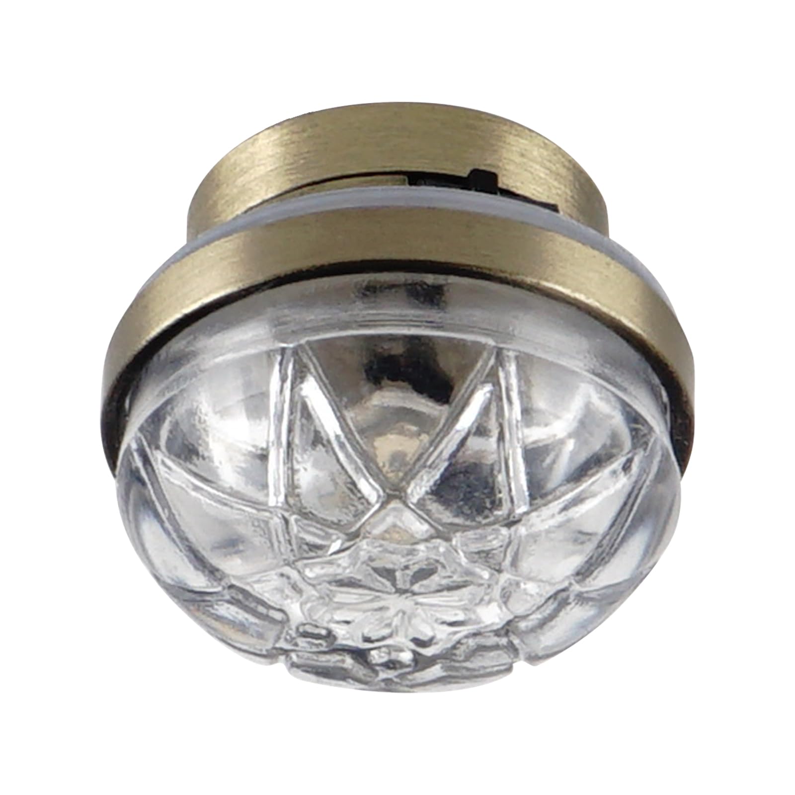 Waldosia 1:12 Scale Dollhouse Miniature LED Clear Etched Ceiling Lamp