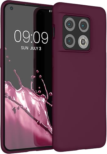 kwmobile Case Compatible with OnePlus 10 Pro 5G Case - TPU Silicone Phone Cover with Soft Finish - Tawny Red