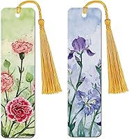 Vista 14 de WIRESTER Juego de 2 marcapáginas de metal con borla dorada clara para estudiantes, lectores, profesores, amantes de los libros, posturas divertidas