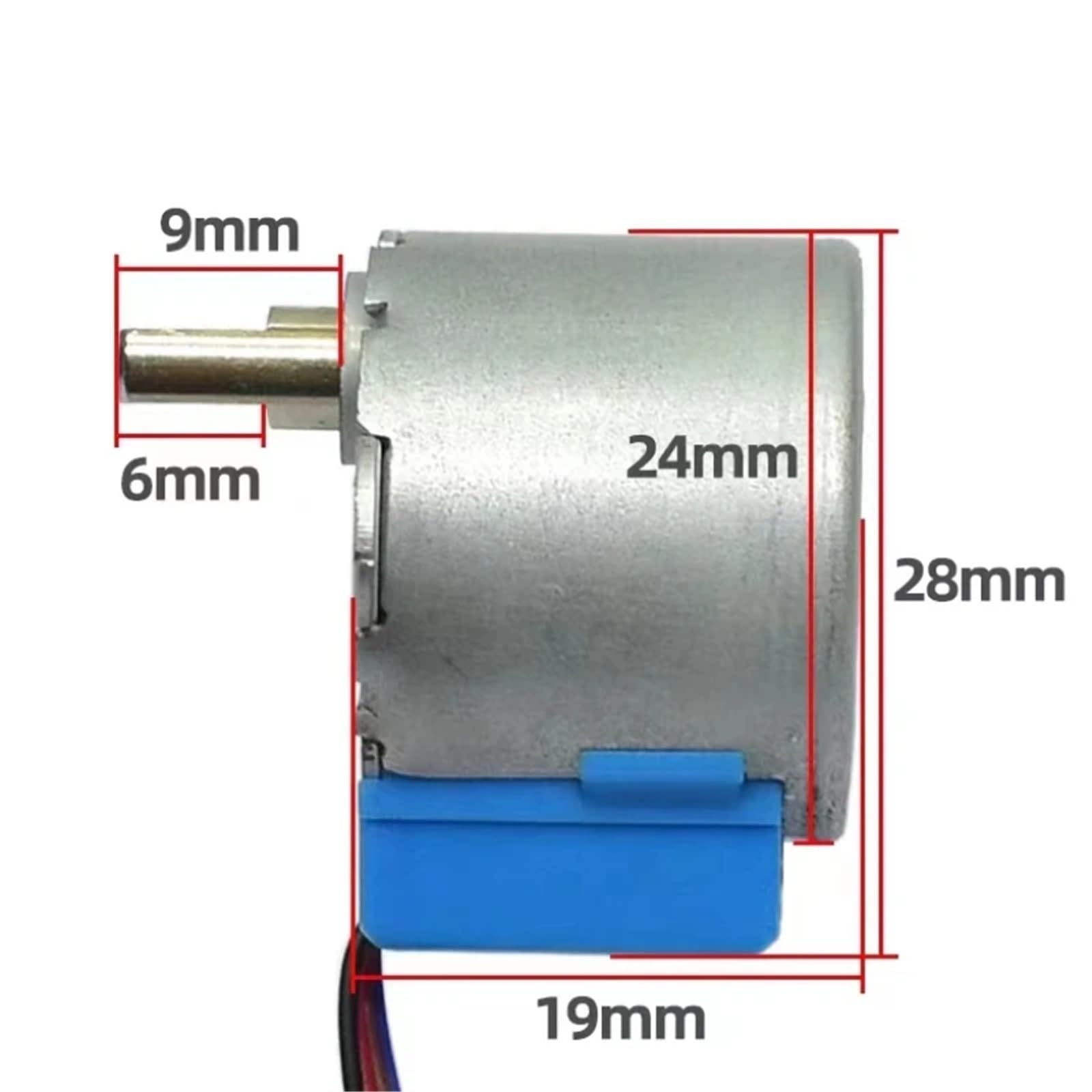 Motore passo-passo DC a 5 fasi a 5 fili 5v 24BYJ48 Rapporto motore di riduzione 64: 1 for microcomputer a singolo chip/monitoraggio della fotocamera