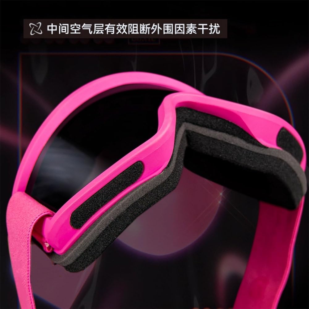 Elegante maschera da sci da uomo e donna, all-in-one, anti-appannamento, snowboard, sci e alpinismo g