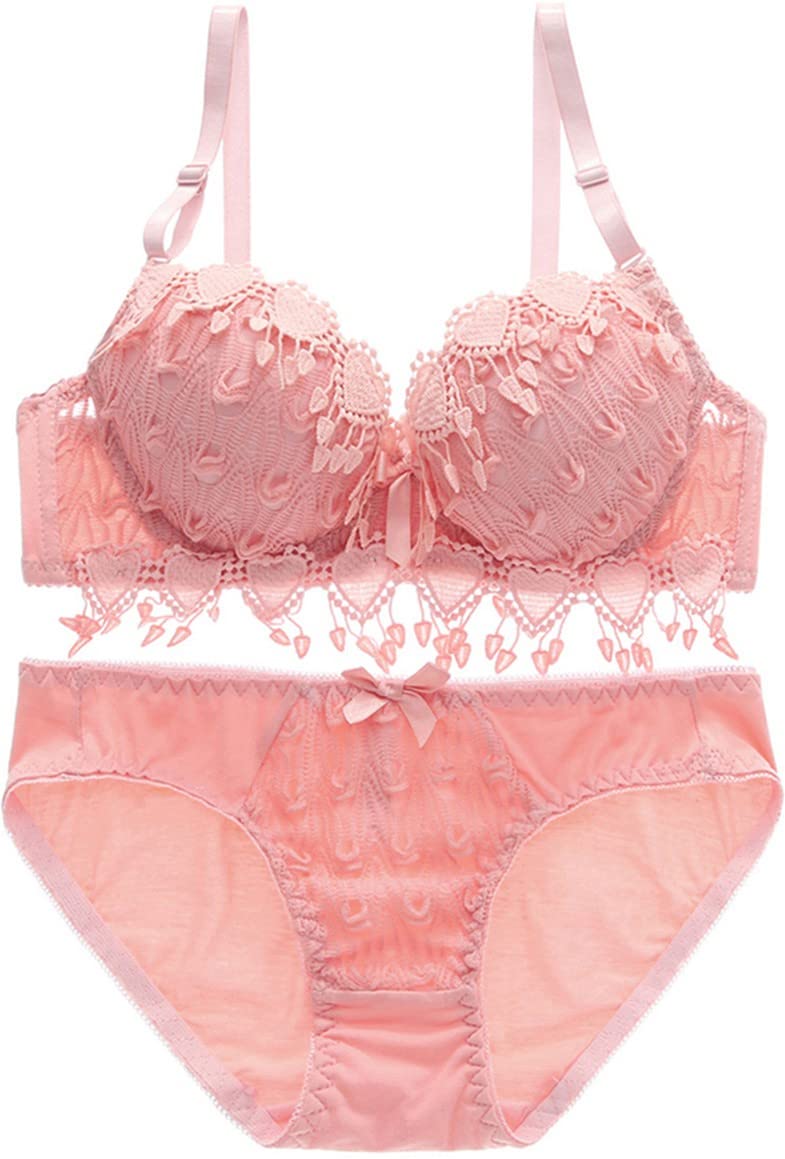 Women Babydoll Lingerie Set | Women's Padded Underwired Lace Bra & Lace Bikini Set (Model - RUBBY011_O_32_New) Orange-image-32