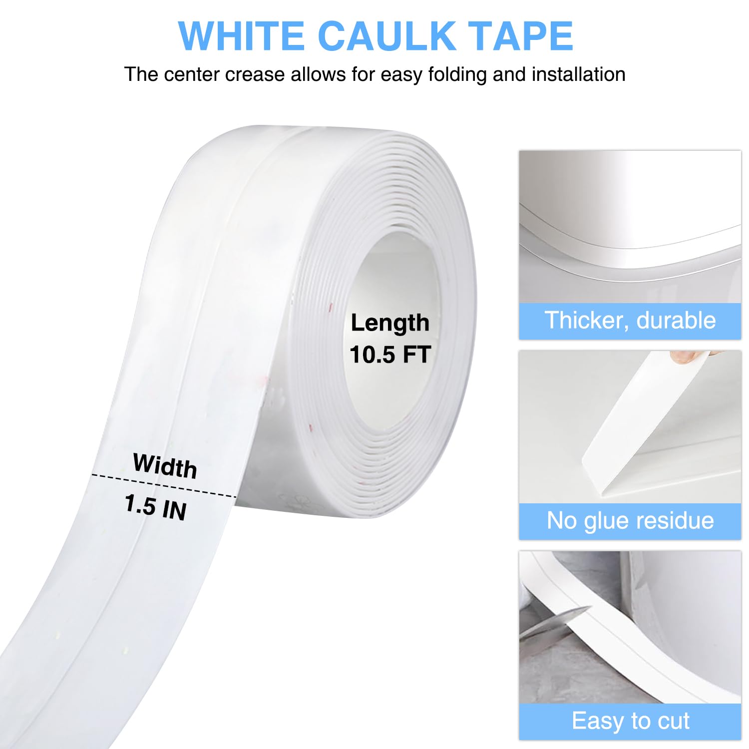 Self Adhesive Caulk Tape - Waterproof Sealant -2