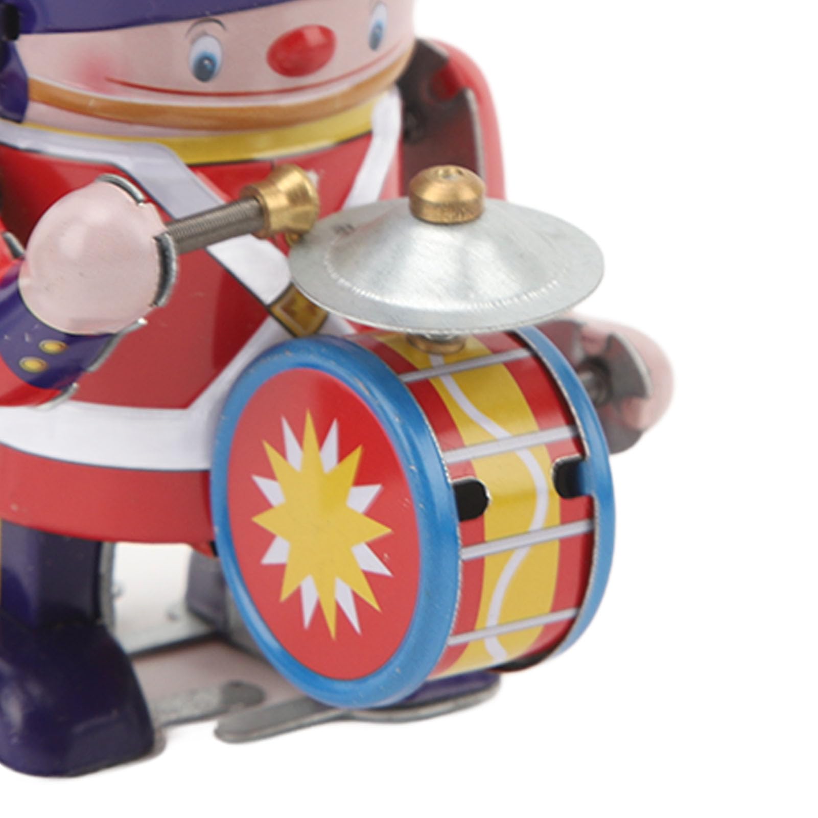 Dilwe Juguete de Cuerda, Baterista Caminante de Hojalata, Accesorio de Música, Figura Decorativa para Regalos Coleccionables, Niños Adultos y Amantes de la Música