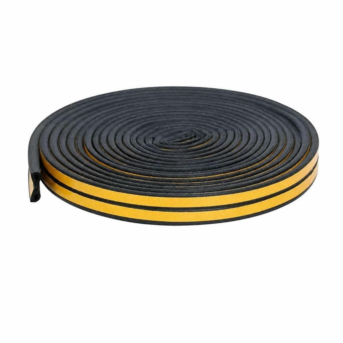 5m/10m Door Seal Strip Self-Adhesive Draft Stopper Tape Window Weather Stripping Insulation Noise Rubber Sealing Strip-P black-5M (16.4ft)