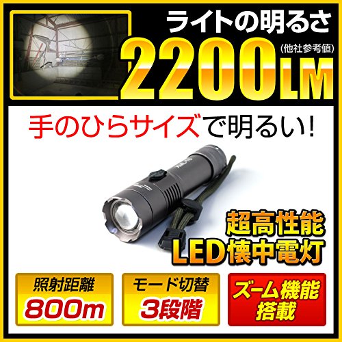 LED FLD-200 LED懐中電灯 グレー 楽天市場】led フラッシュライト 200ルーメン（懐中電灯｜防災関連