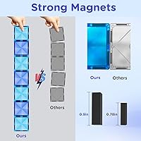 Vista 3 de Azulejos magnéticos, 116 bloques de construcción magnéticos, bloques magnéticos de diamante 3D, juguetes de construcción para niños, juguetes