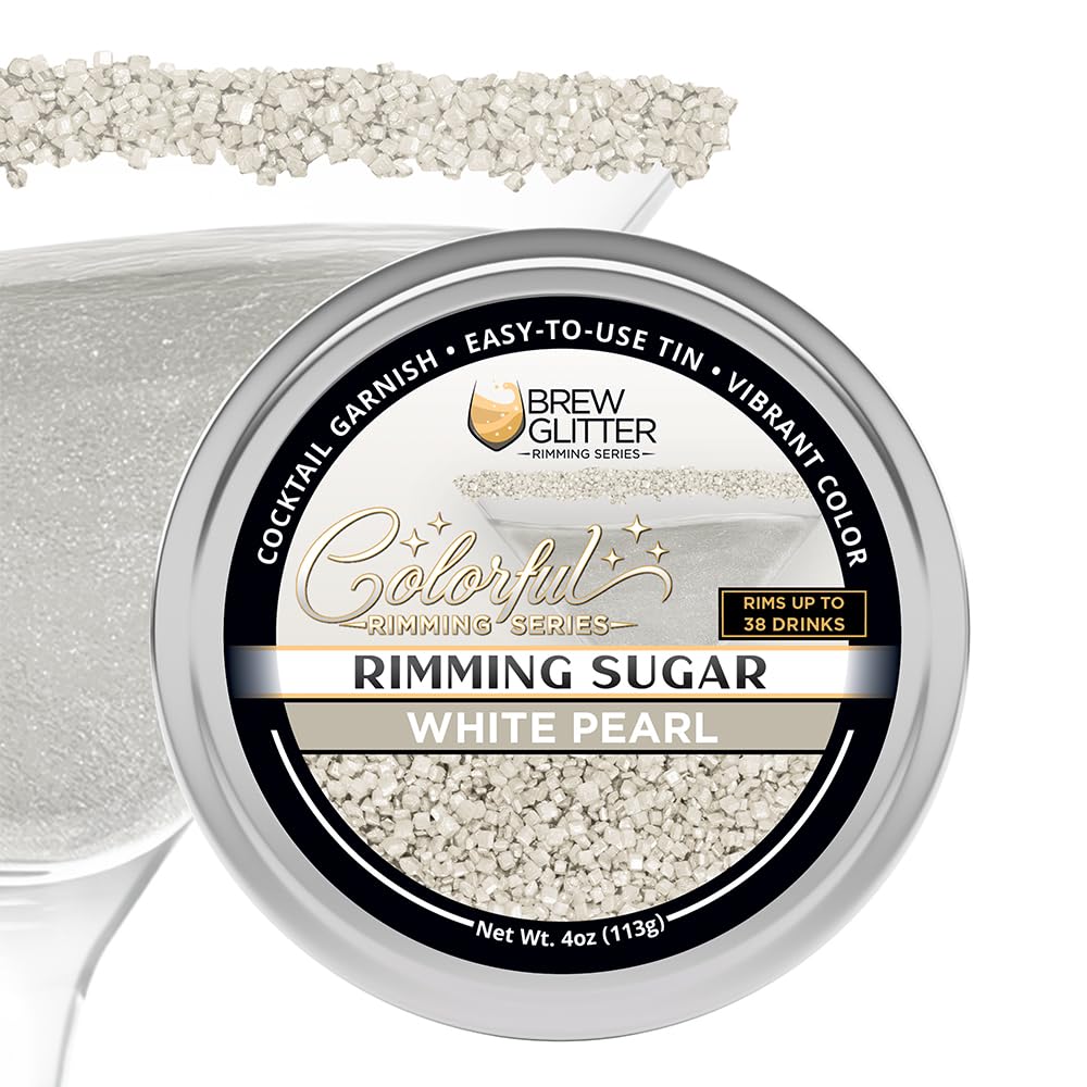 Brew Glitter White Rimming Sugar - Halloween Drinks -1 Brew Glitter White Rimming Sugar - Halloween Drinks -1