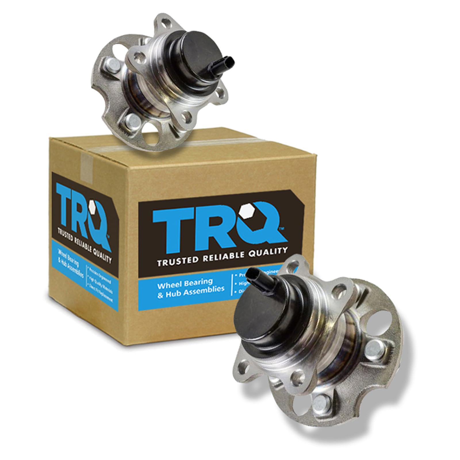 TRQ Rear Wheel Bearing and Hub Assembly Set 2 Piece